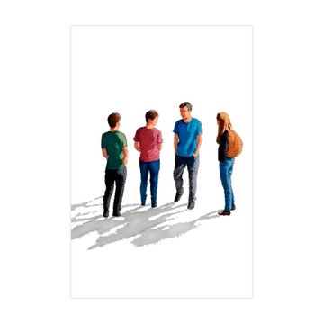 1261 - Quadro Quatro Olhares1