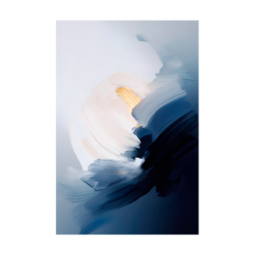1294- Quadro Abstrato Azul Moderno