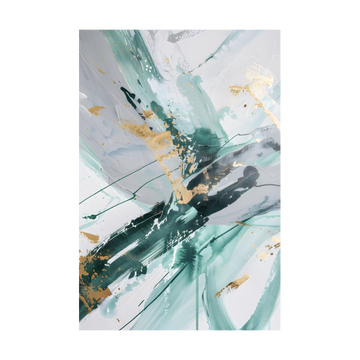 0132 - Quadro Splash Green Gold