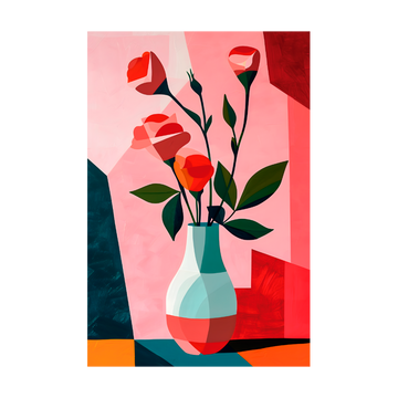 1347 - Quadro Vaso com Flores