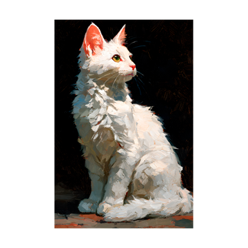 1348 - Quadro Pintura Gato