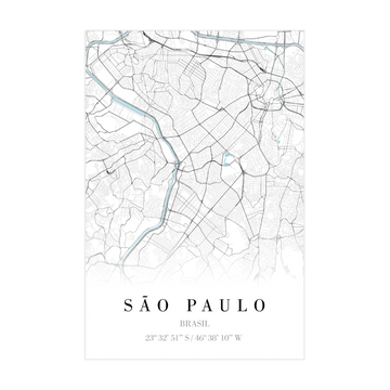 1377 - Quadro Mapa São Paulo