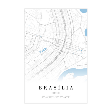 1382 - Quadro Mapa Brasília