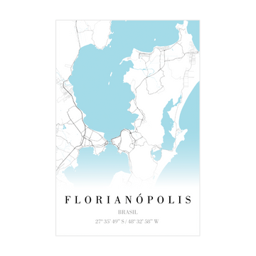 1384 - Quadro Mapa Florianópolis