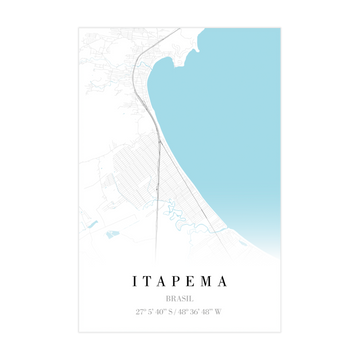 1385 - Quadro Mapa Itapema