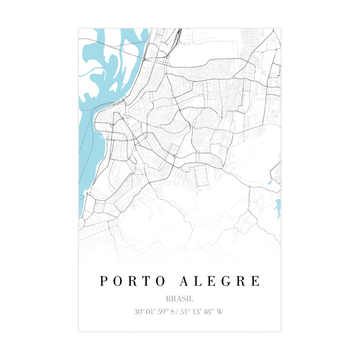 1389 - Quadro Mapa Porto Alegre