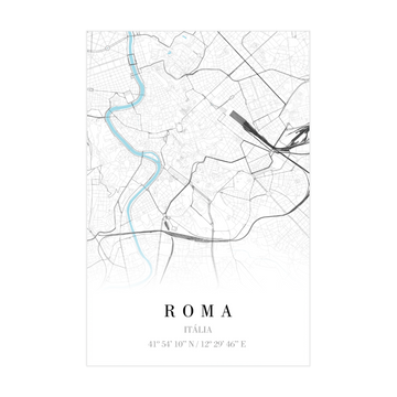 1391 - Quadro Mapa Roma