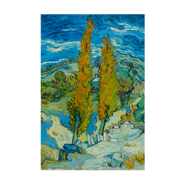1429 - Quadro 2 Álamos à Beira da Estrada no Outono - Vincent Van Gogh