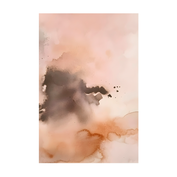 1433 - Quadro Tons de Fumaça Salmão