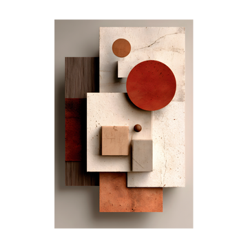 1465 - Quadro Formas Geométricas Modernas