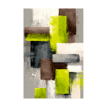 1472 - Quadro Pintura Verde e Marron