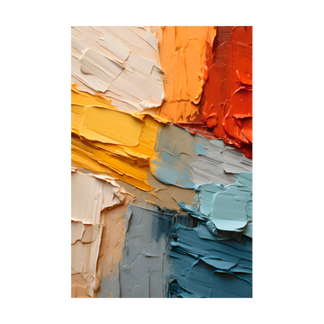 1479 - Quadro Espatulada com Cores