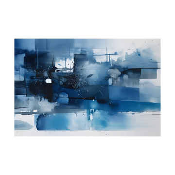 0015 - Quadro Abstrato moderno Azul