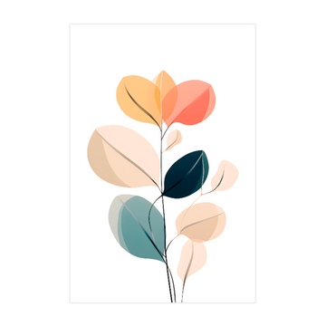 0345- Quadro Folhas ao Entardecer 2