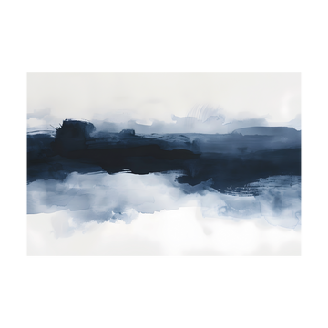0035 - Quadro Corrente Marinha Abstrata