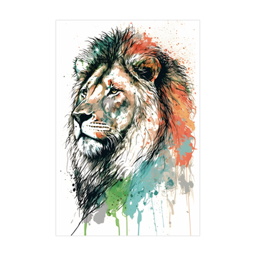 0360 - Quadro Desenho Leão