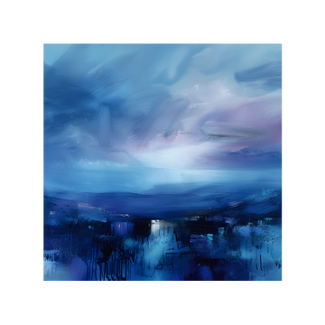 0388 - Quadro Sunset Purple Blue 1