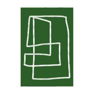 0440 - Quadro Formas Verdes 1