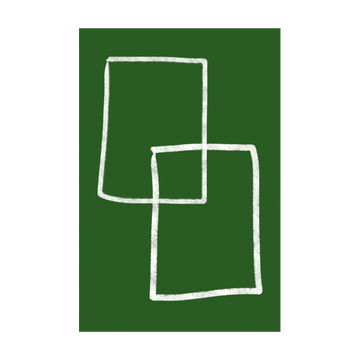 0443 - Quadro Formas Verdes 4