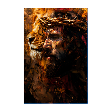 0707 - Quadro Jesus o Leão