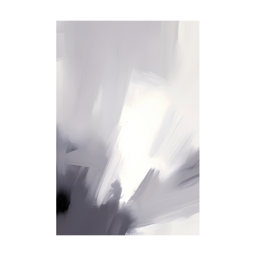 0075 - Quadro Gray Brush Strokes 3