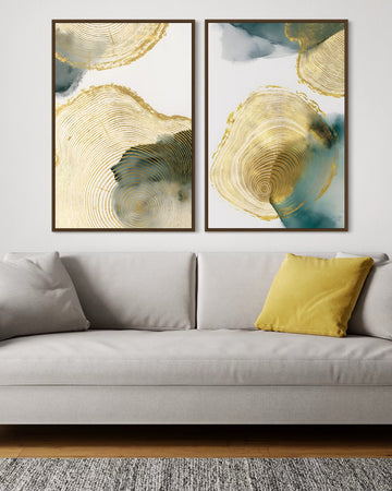 2231 - Dupla de Quadros Toques Abstratos