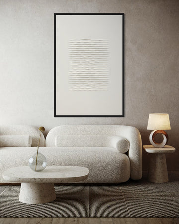 1561 - Quadro Abstrato Minimalista Suave