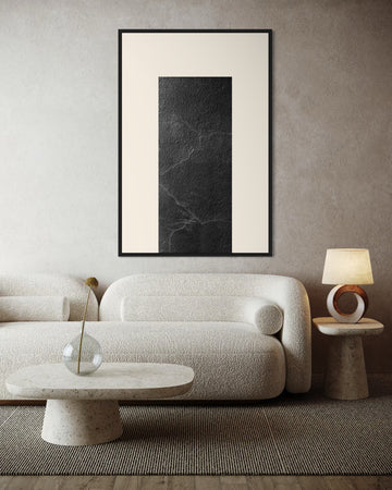 1537 - Quadro Abstrato Textura de Pedra 1