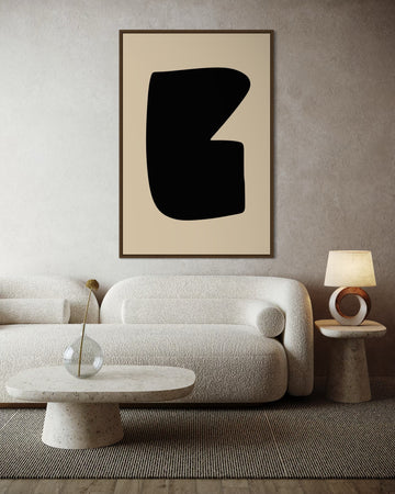 1562 - Quadro Abstrato Forma Contemporânea 1
