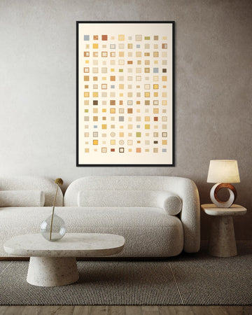 1533 - Quadro Abstrato Variedade Geométrica