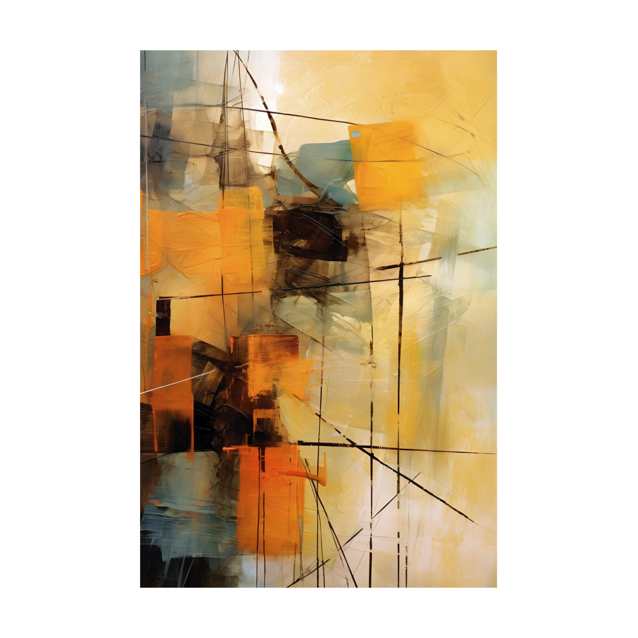 0008 - Quadro Modern yellow