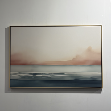 0978 - Quadro Azul e Rosa ao Luar