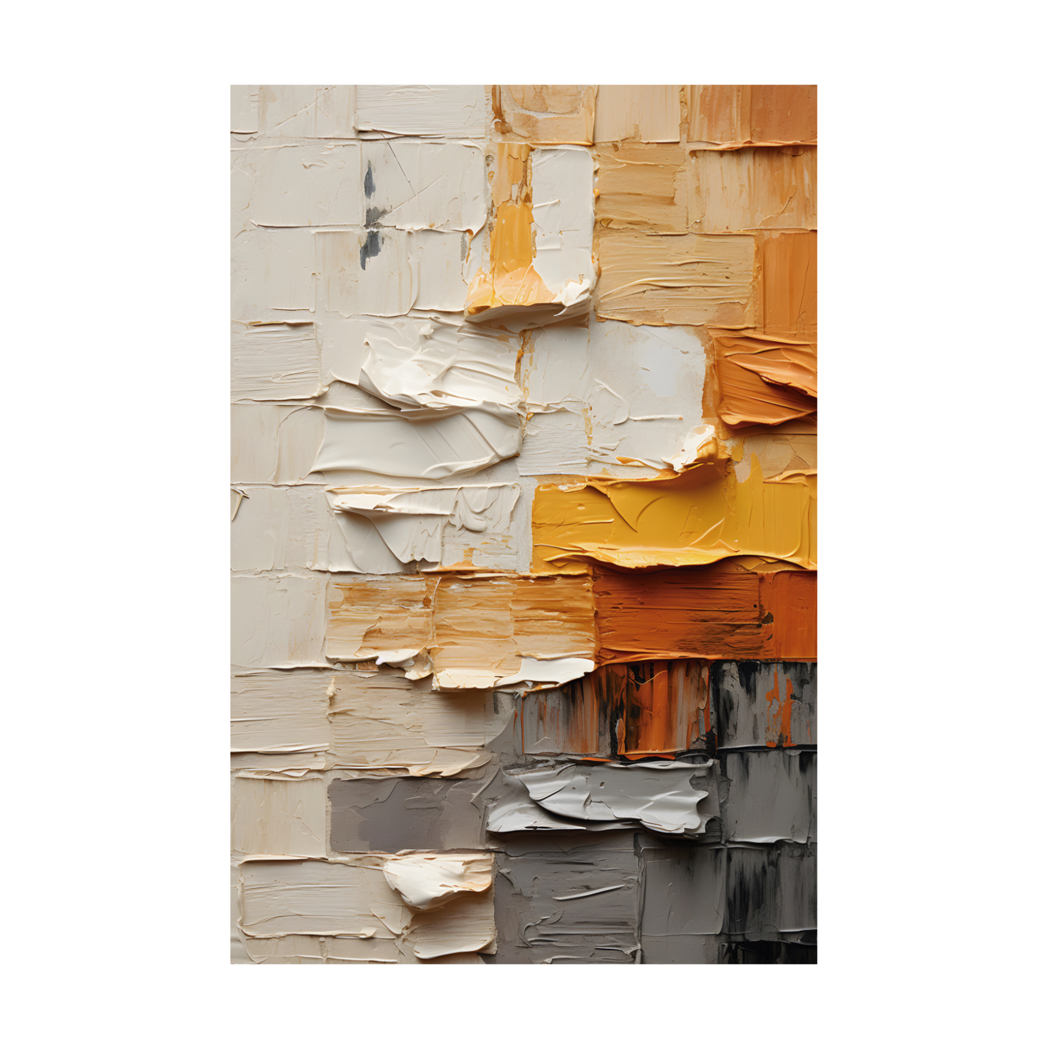 0010 - Quadro Espatulada 3D