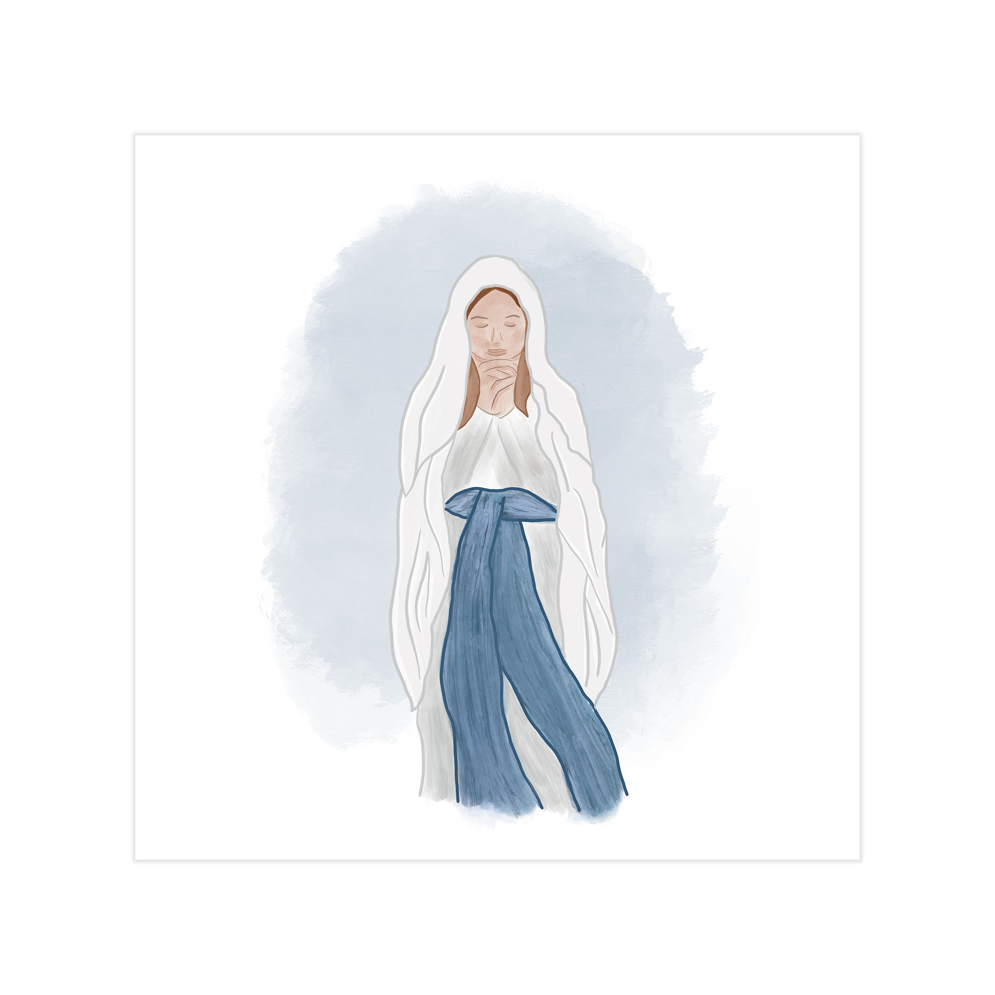 1022 - Nossa Senhora de Lourdes (Quadrada)