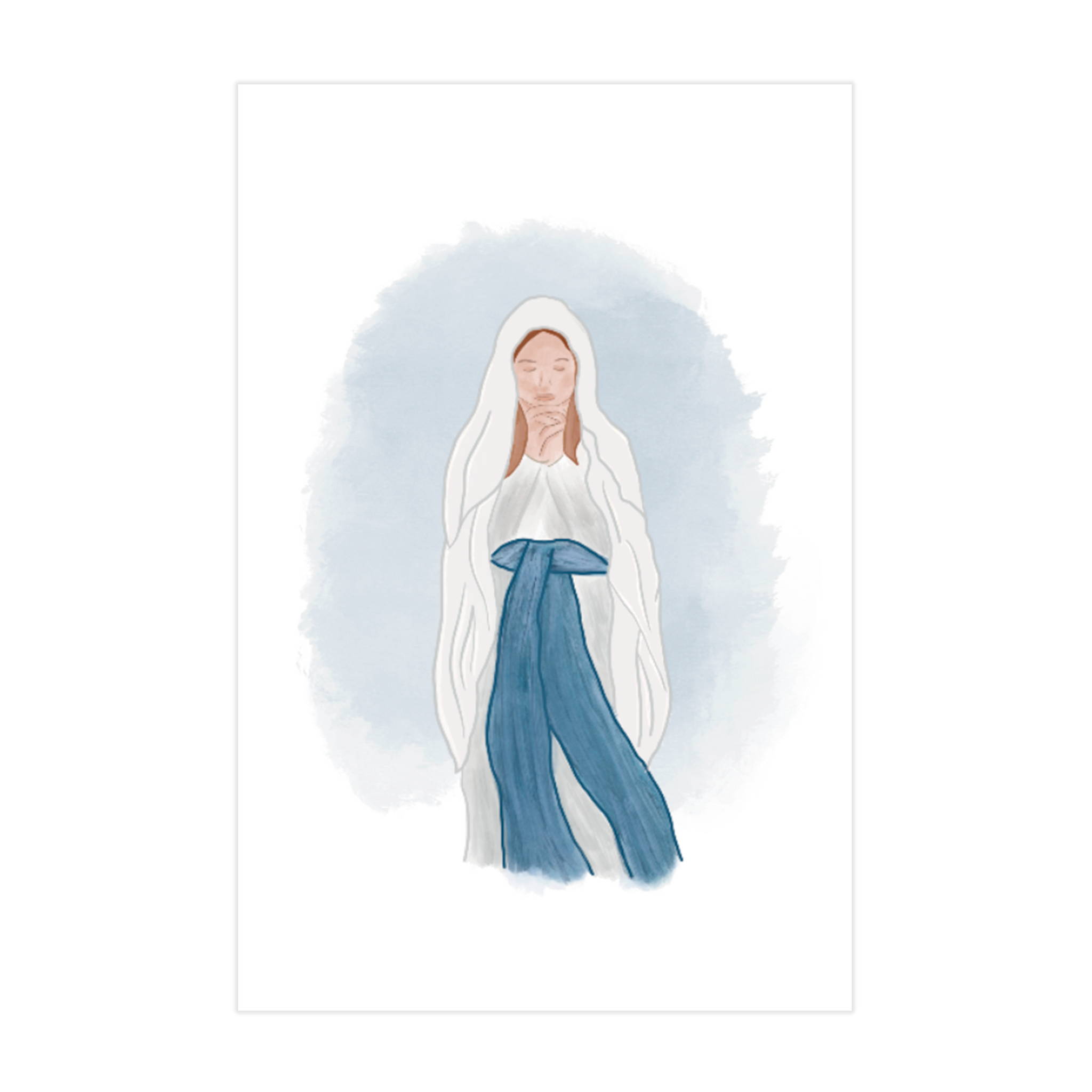 1023 - Quadro Nossa Senhora de Lourdes Vertical