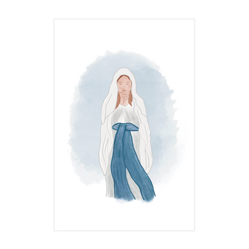 1023 - Quadro Nossa Senhora de Lourdes Vertical