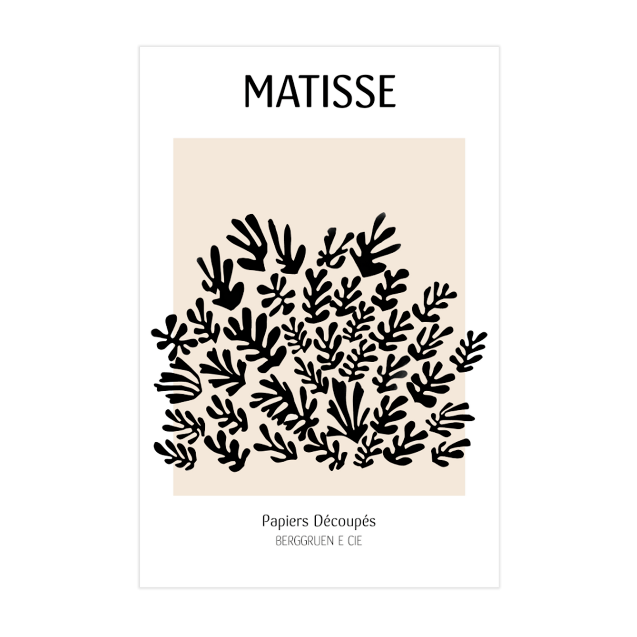 1044 - Quadro Matisse Papier Découpés I