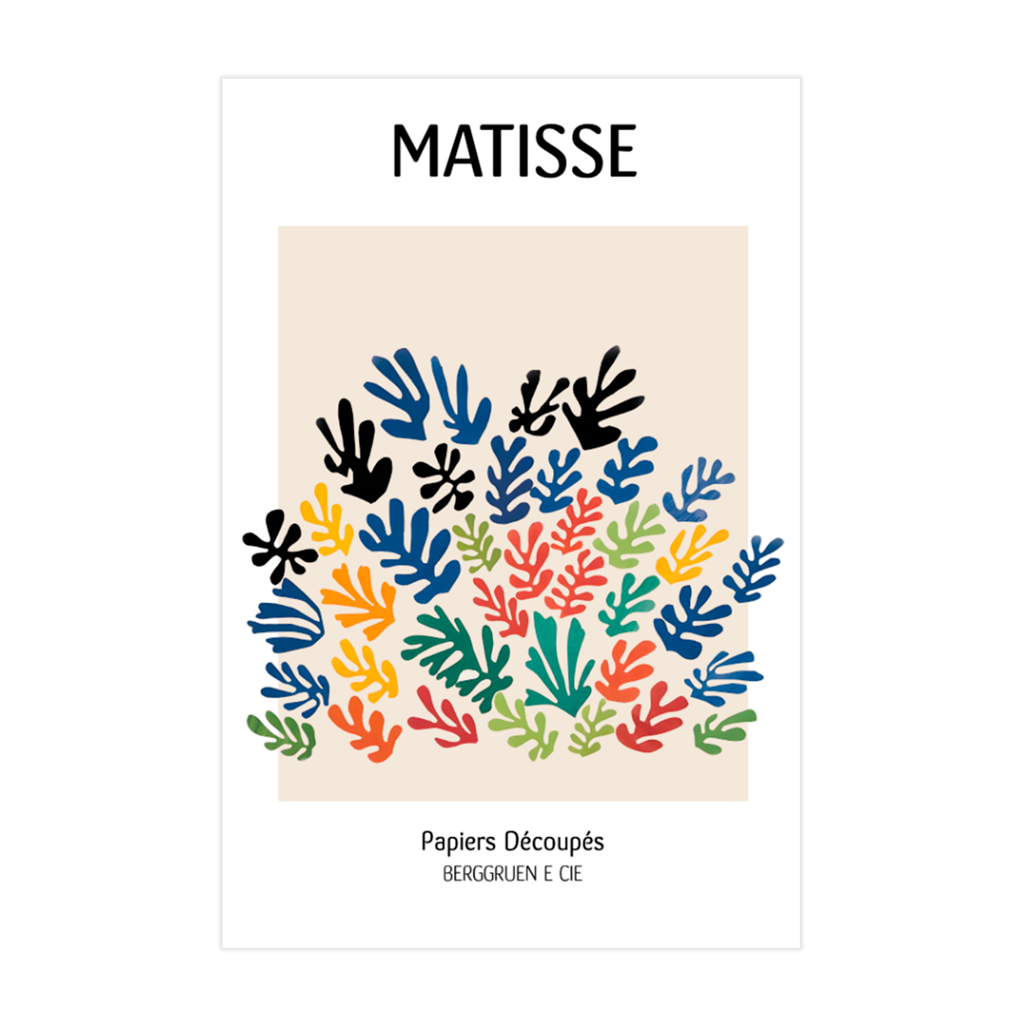1045 - Quadro Matisse Papier Découpés II