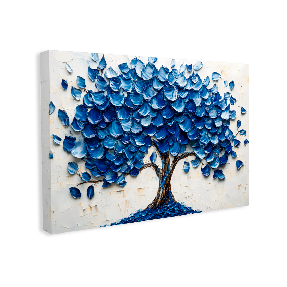 1112 - Quadro Árvore Espatulada Azul II