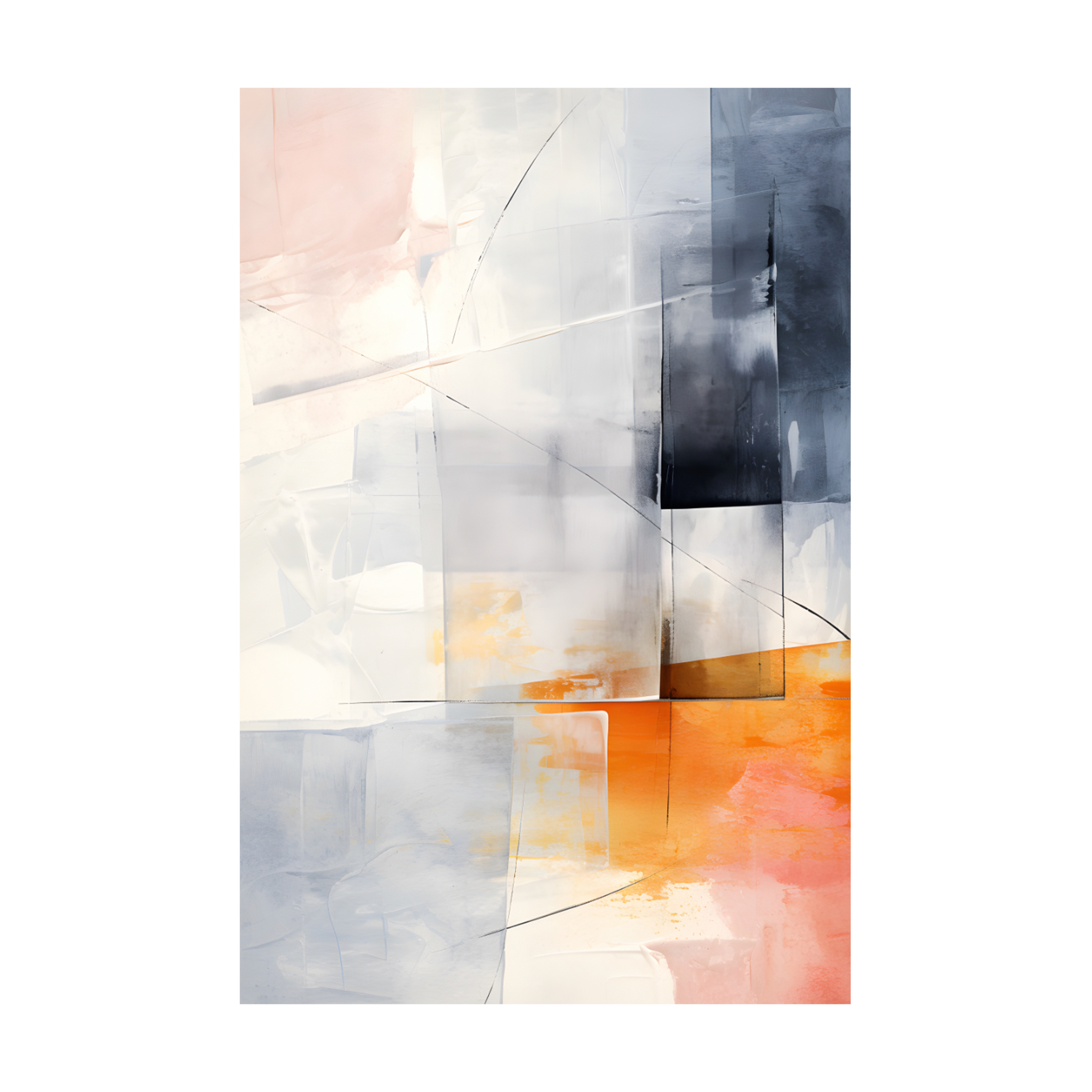 0112 - Quadro Espatulada Moderna