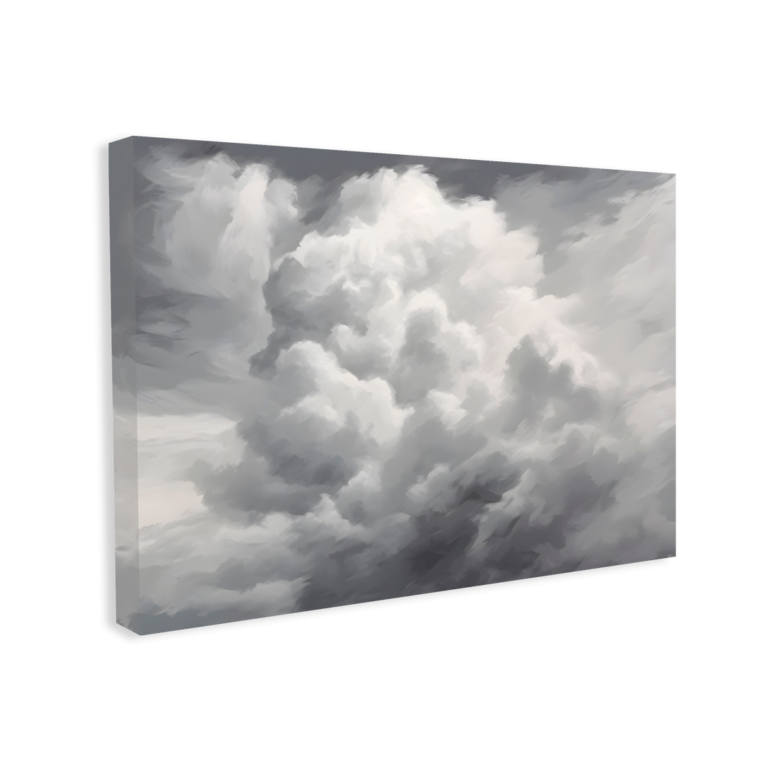 1123 - Quadro Nuvens Cinzas