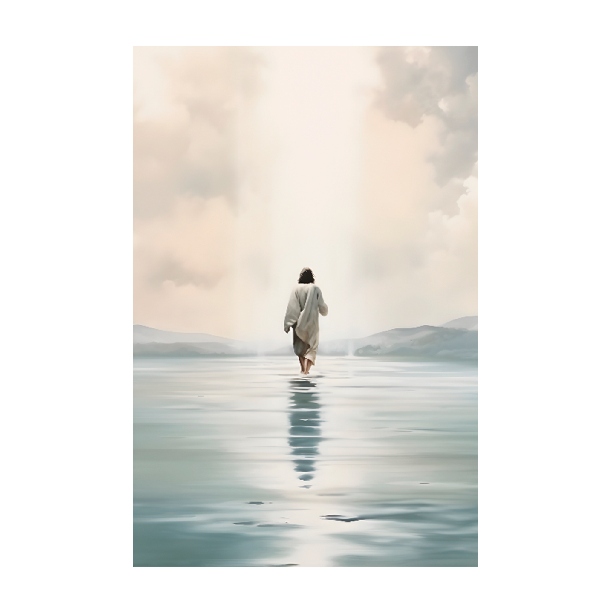 1140- Quadro Jesus Manso e Humilde