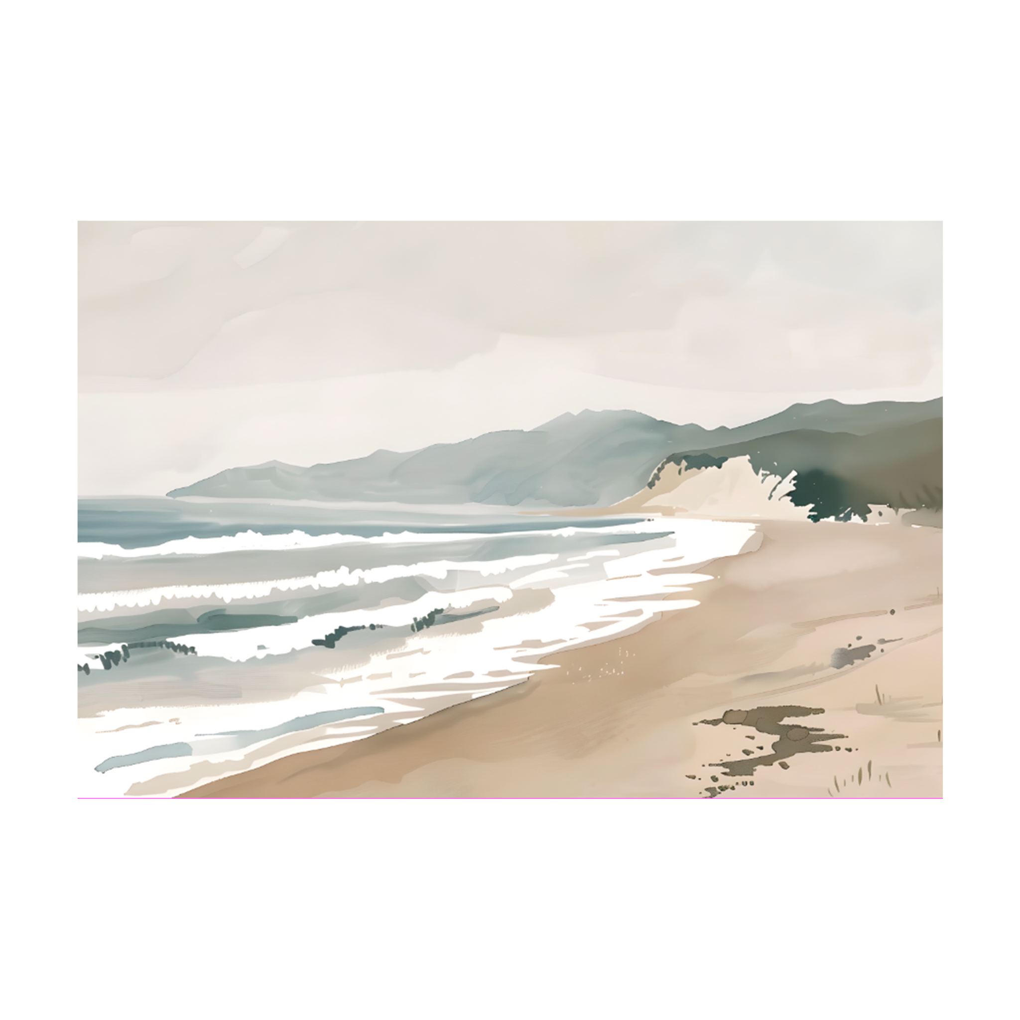 1141 - Quadro Paz na Praia