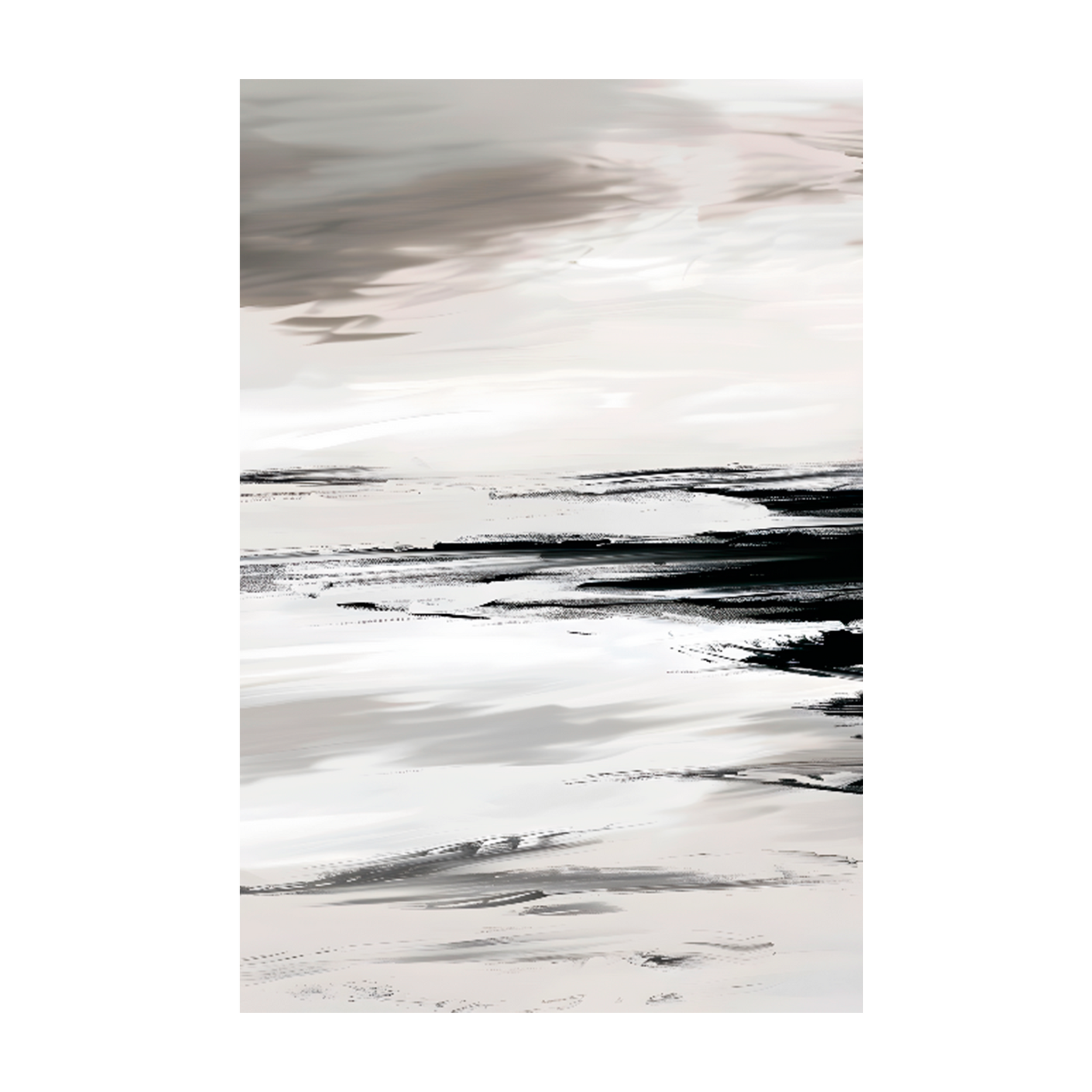 1144 - Quadro Abstrato no P&B
