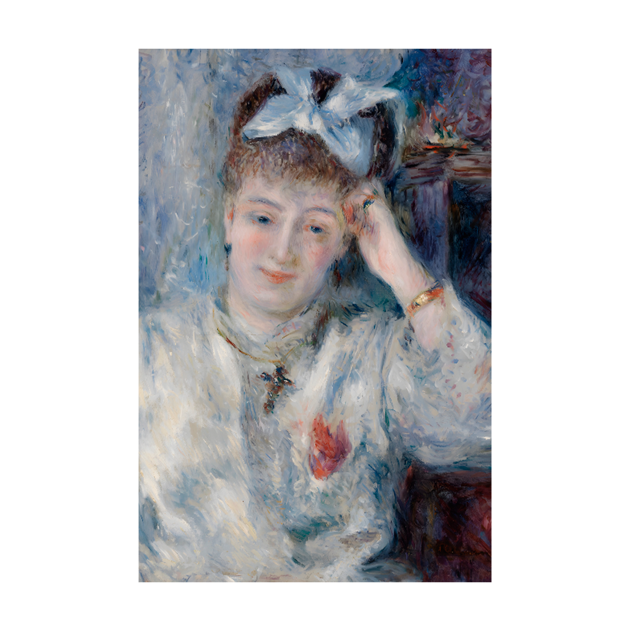 1175 - Quadro Portrait of Mademoiselle Marie Murer - Pierre-Auguste Renoir - 1877