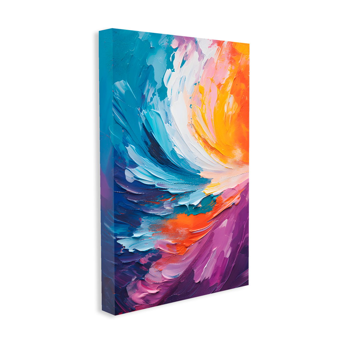 1194 - Quadro Ondas Coloridas