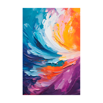 1194 - Quadro Ondas Coloridas
