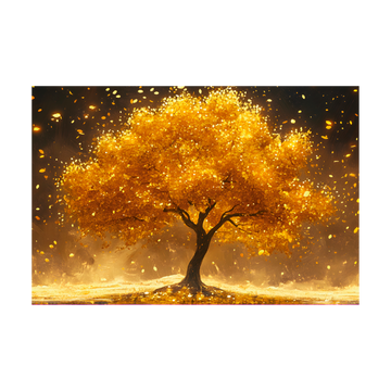 1199 - Quadro Árvore dourada