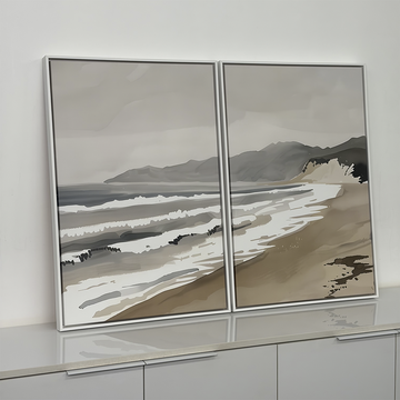 2051 - Dupla de Quadros Paz na Praia