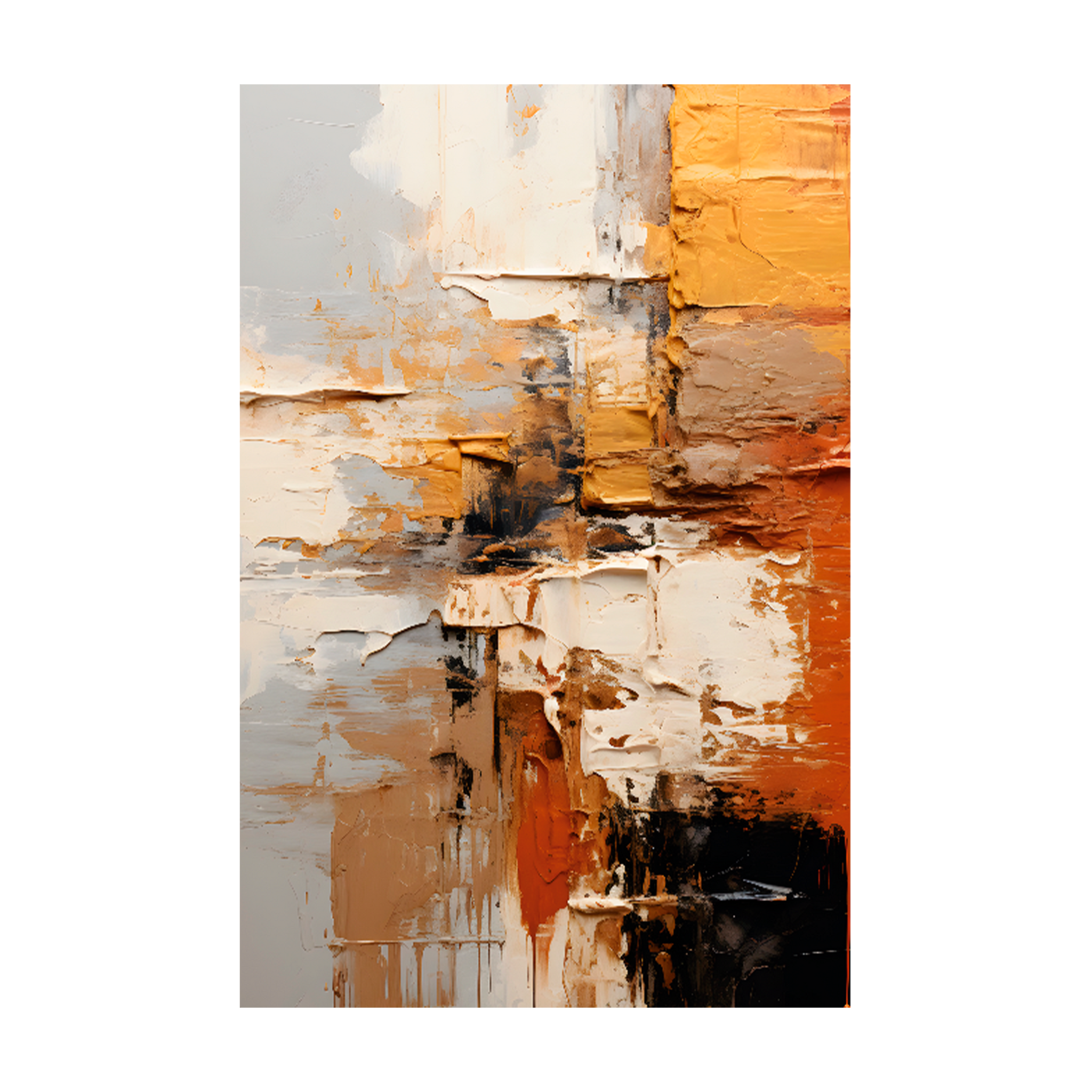 1215 - Quadro Espatuladas 3D